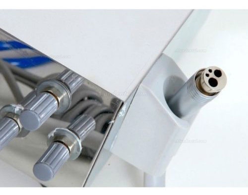 2017 NEW Portable Dental Turbine Unit Work Air Compressor 3 way Syringe Handpiece 2/4 Hole