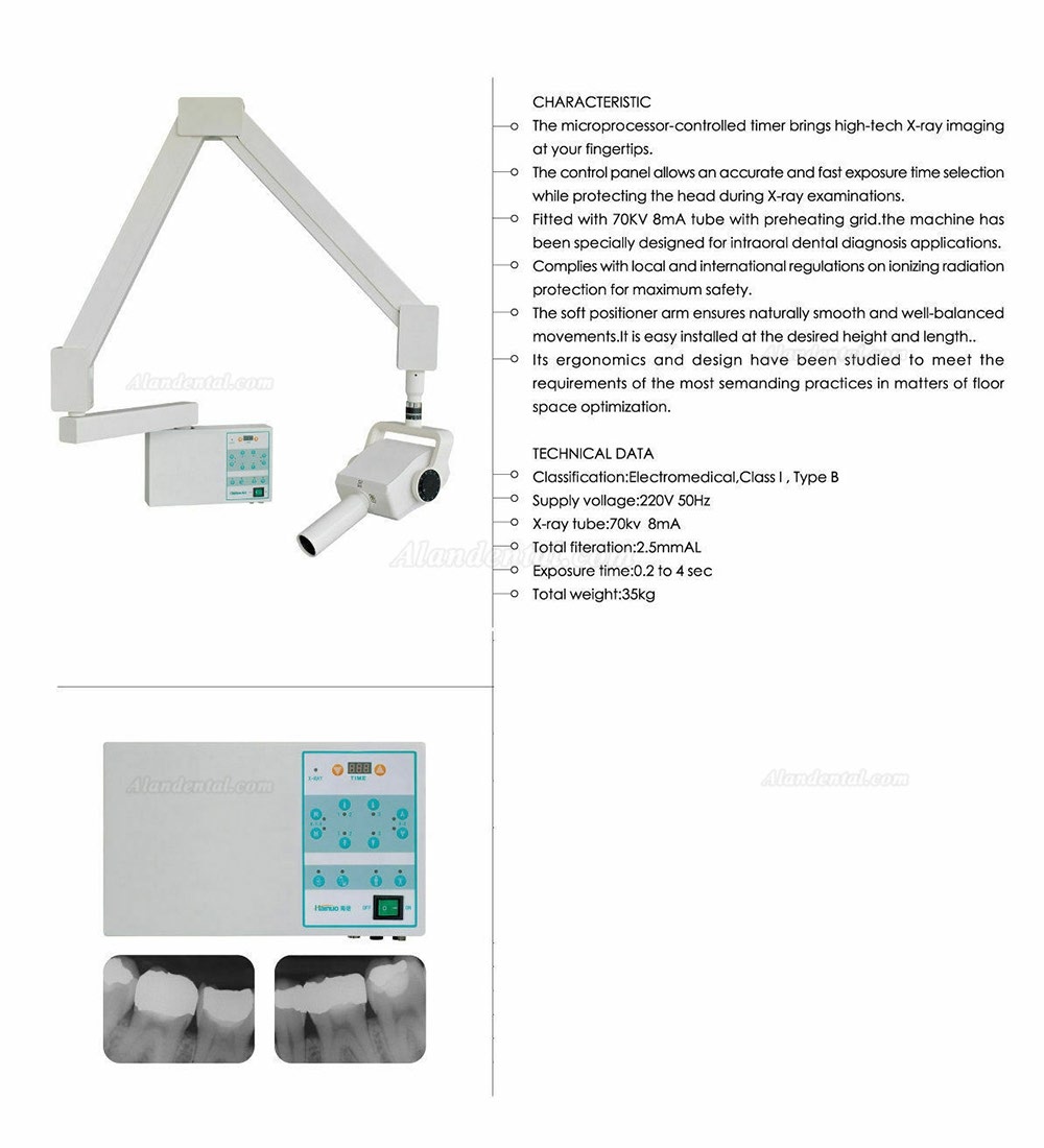 JYF-10B Wall-Mounted Mobile Dental Intraoral Dental X Ray Unit