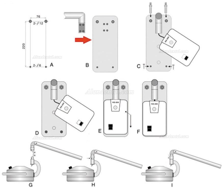  KWS® 36W Hanging Surgical Lights KD-202D-3B