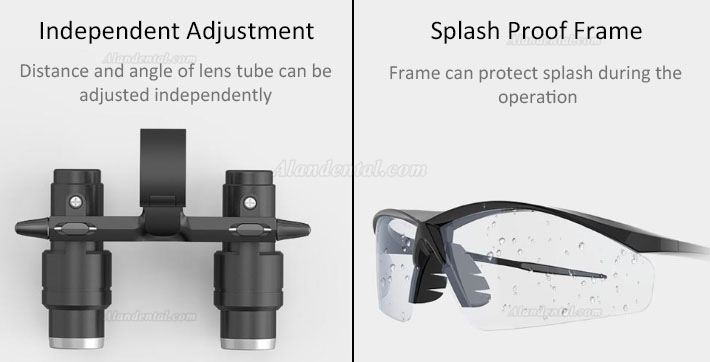 KWS FD-501K-1 4X Dental Medical Binocular Loupes Magnifying Glasses Maginifier