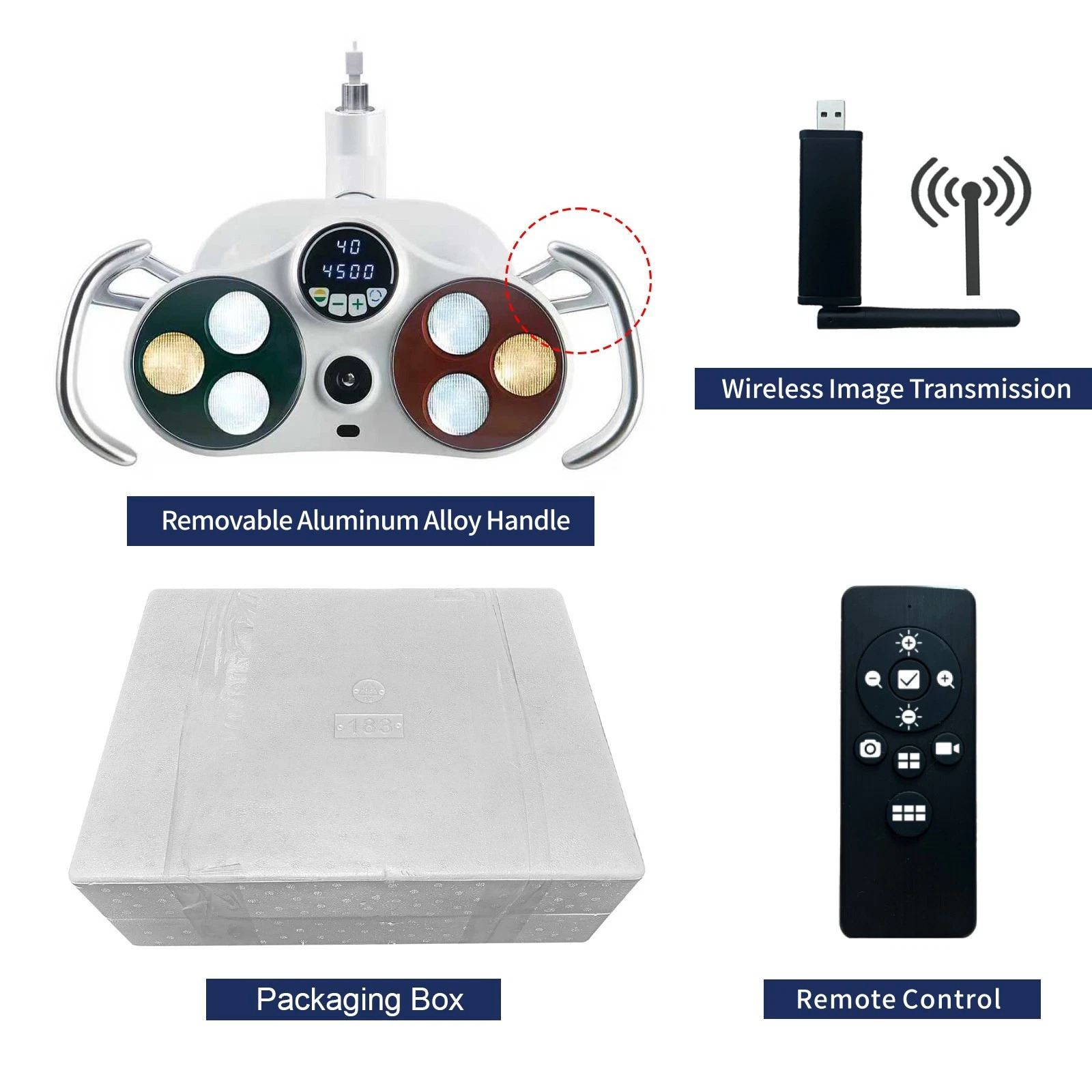 KY KY-P183 Dental LED Operating  Light 26mm with Wireless Camera