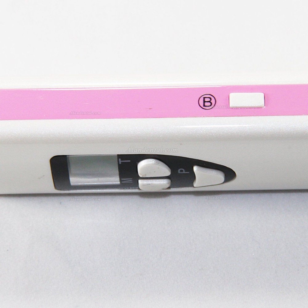 Dental 3-1 Caries Detection Blue Light Diagnostic Curing Lamp & Light Meter Pink