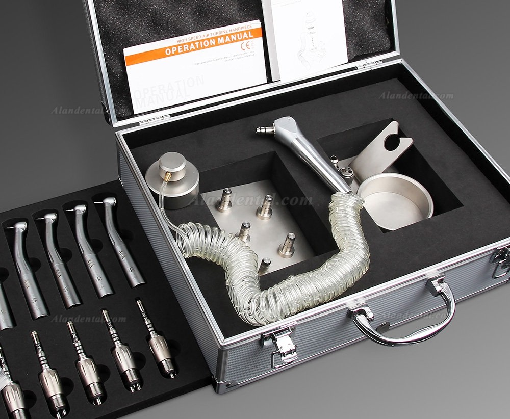 Dental High Speed Turbine Handpiece Fiber Optic Kit with Lubrication Tool