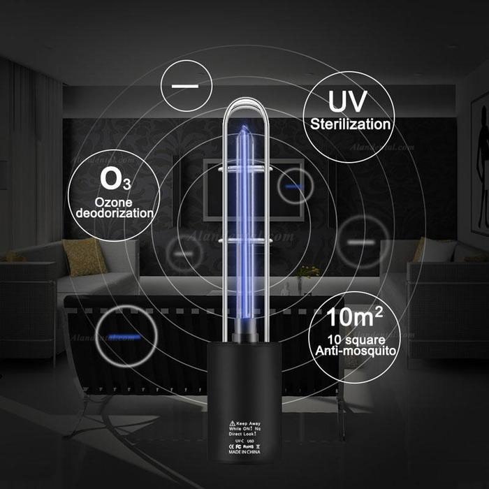 Rechargeable Portable Ultraviolet Disinfection Lamp Home Car UV Sterilization Lamp