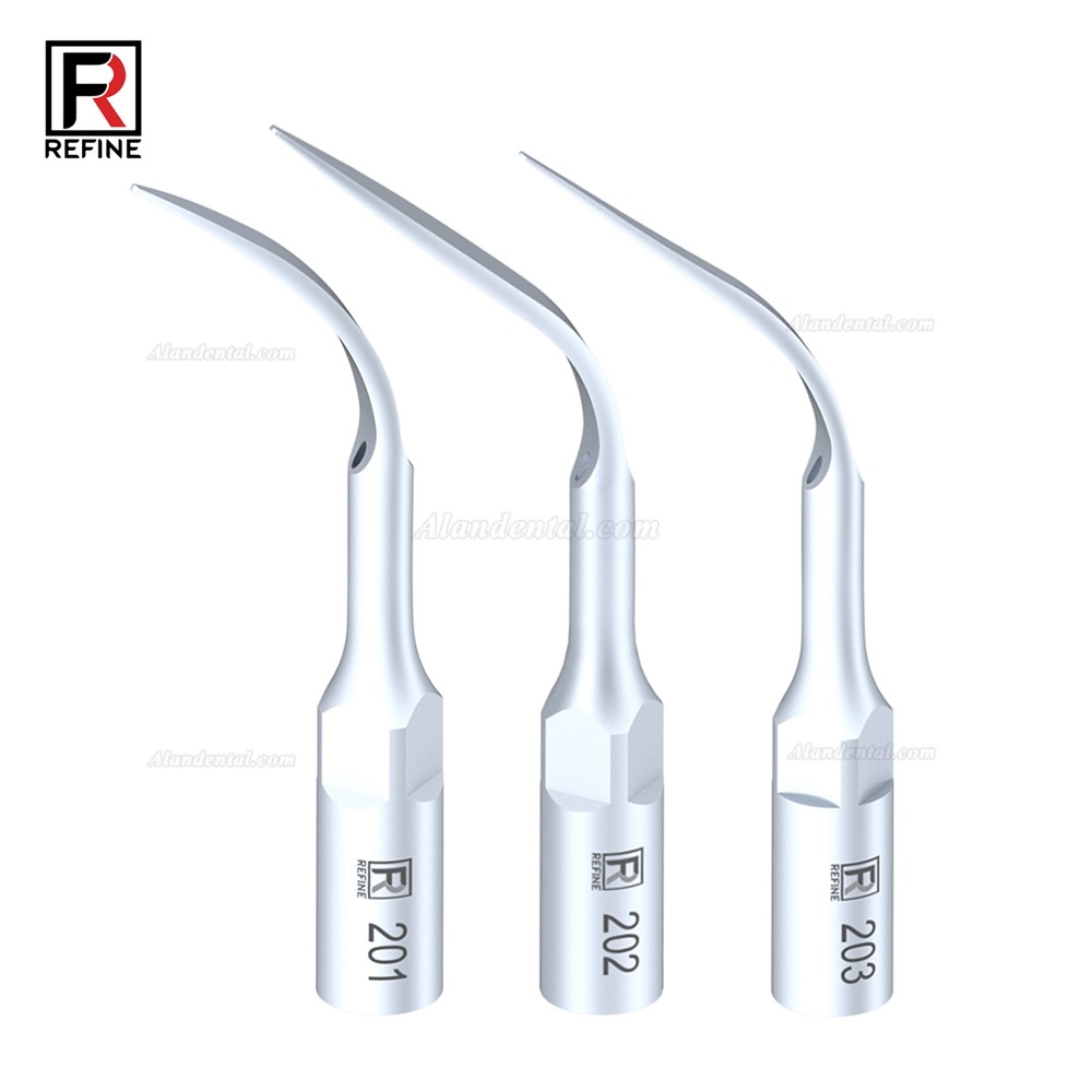 5Pcs Refine® Ultrasonic Scaling Tips 201 202 203 Compatible with KAVO PiezoLed Ultrasonic Scaler Handpiece