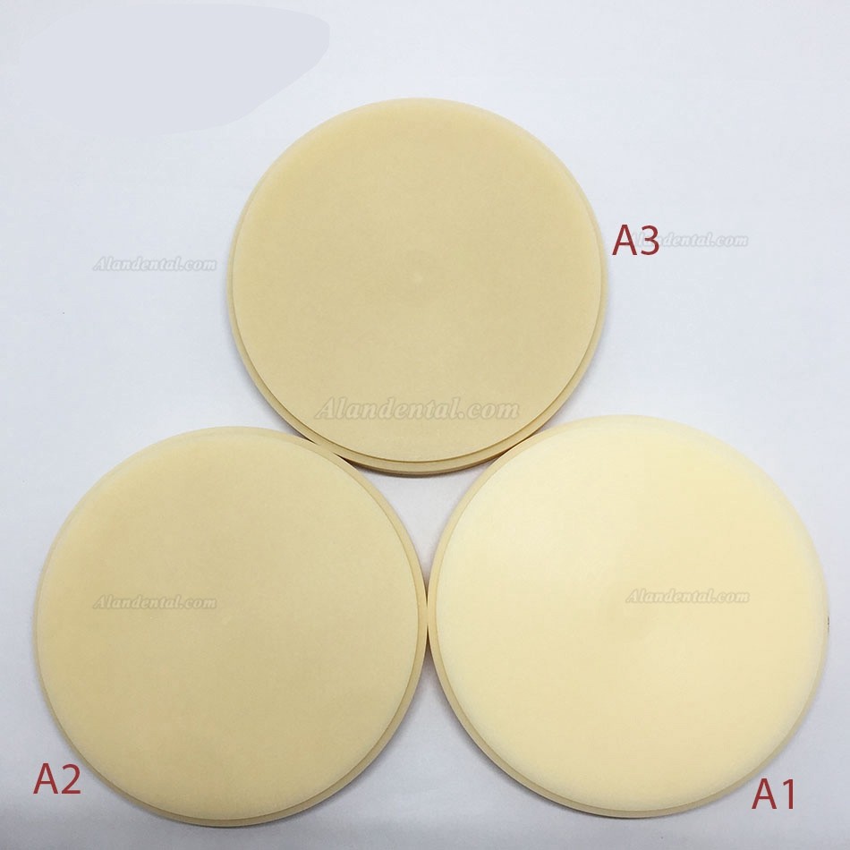 5Pcs Dental Lab PMMA Blocks Pmma Milling Discs Block 98mm x 12/14/16/18/20mm for Wieland CAD/CAM System Milling Machine