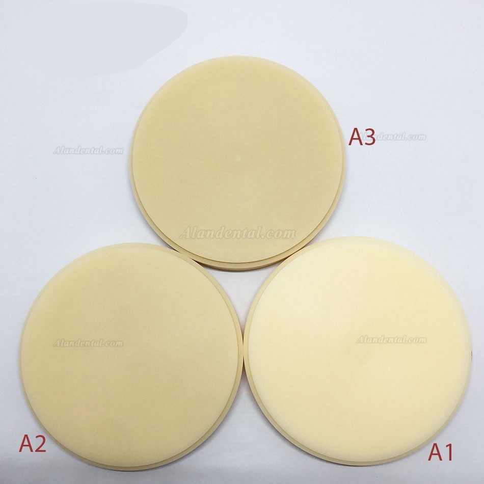 5Pcs Dental Lab PMMA Blocks Pmma Milling Discs Block 98mm x 12/14/16/18/20mm for Wieland CAD/CAM System Milling Machine