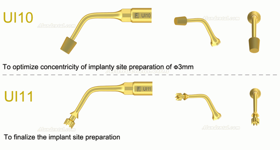 1Pcs Dental Piezosurgery Surgery Tips For Bone Cutting Sinus lifting Implant Ul6 UI7 UI8 UI9 UI10 UI11 Fit Mectron Woodpecker