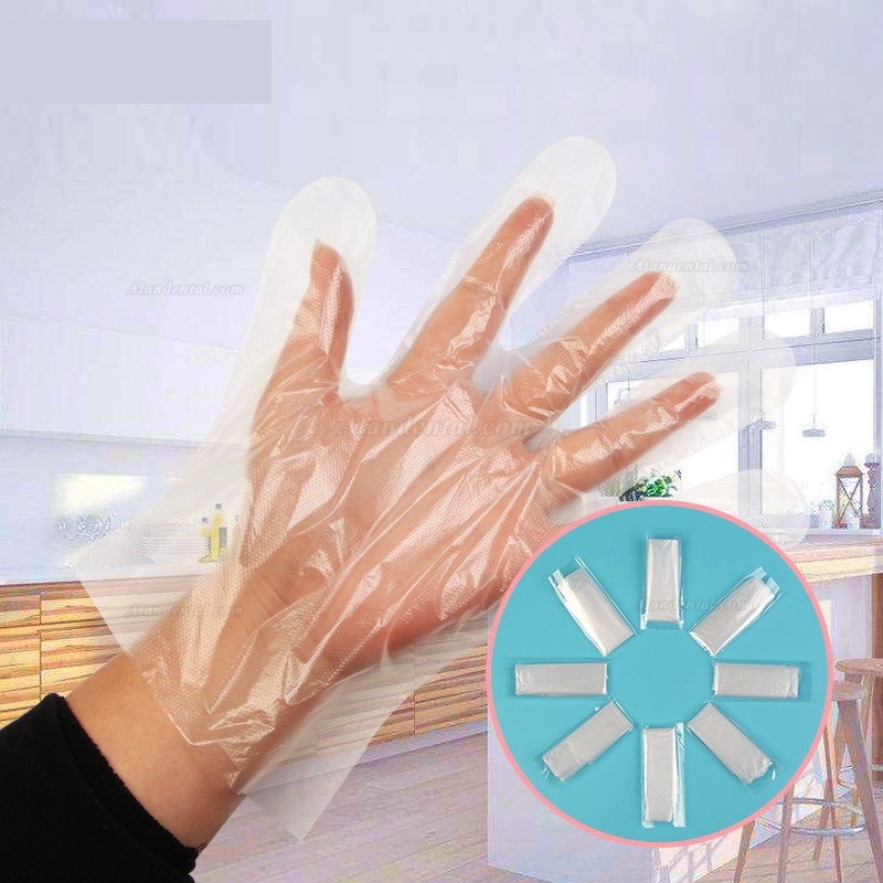 1000/2000pcs Plastic Disposable Gloves For Restaurant Kitchen BBQ Eco-friendly Food Gloves Fruit Vegetable One-off Gloves