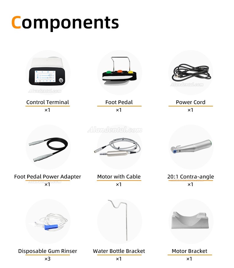 Pluspower® Ai Touch Dental Implant Surgery Motor Machine with 20:1 Contra-angle