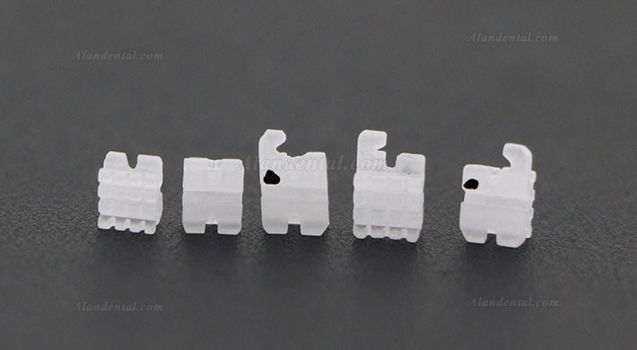 5Pack/20Pcs Dental Orthodontic Ceramic Bracket Braces ROTH 022 345 Hooks