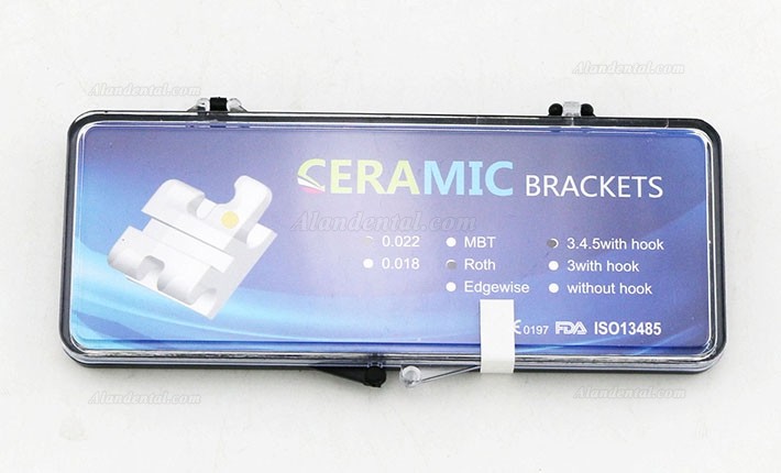 5Pack/20Pcs Dental Orthodontic Ceramic Bracket Braces ROTH 022 345 Hooks