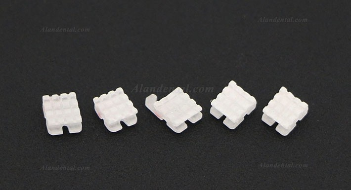 5Pack/20Pcs Dental Orthodontic Ceramic Bracket Braces ROTH 022 3 Hooks