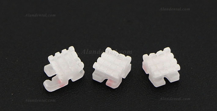 5Pack/20Pcs Dental Orthodontic Ceramic Bracket Braces ROTH 022 3 Hooks