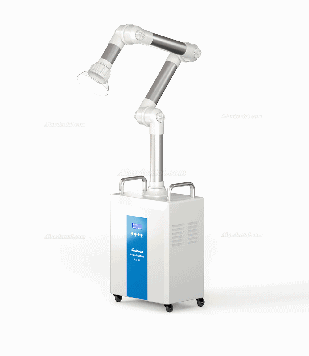 RUIWAN 220W RD80 Dental Extra Oral Aerosol Suction System 4 Filters layer+ 2 UV lamps + Plasma