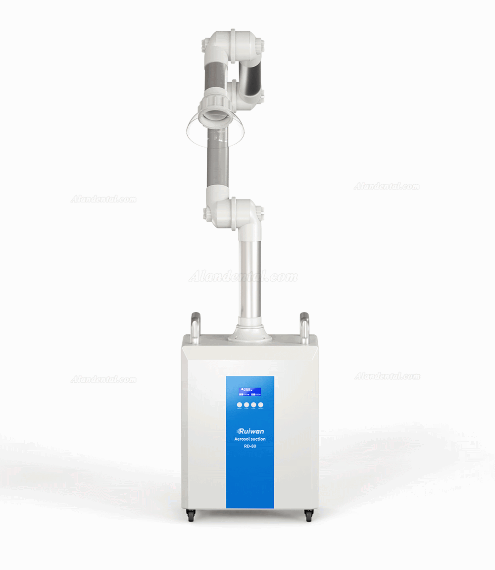 RUIWAN 220W RD80 Dental Extra Oral Aerosol Suction System 4 Filters layer+ 2 UV lamps + Plasma