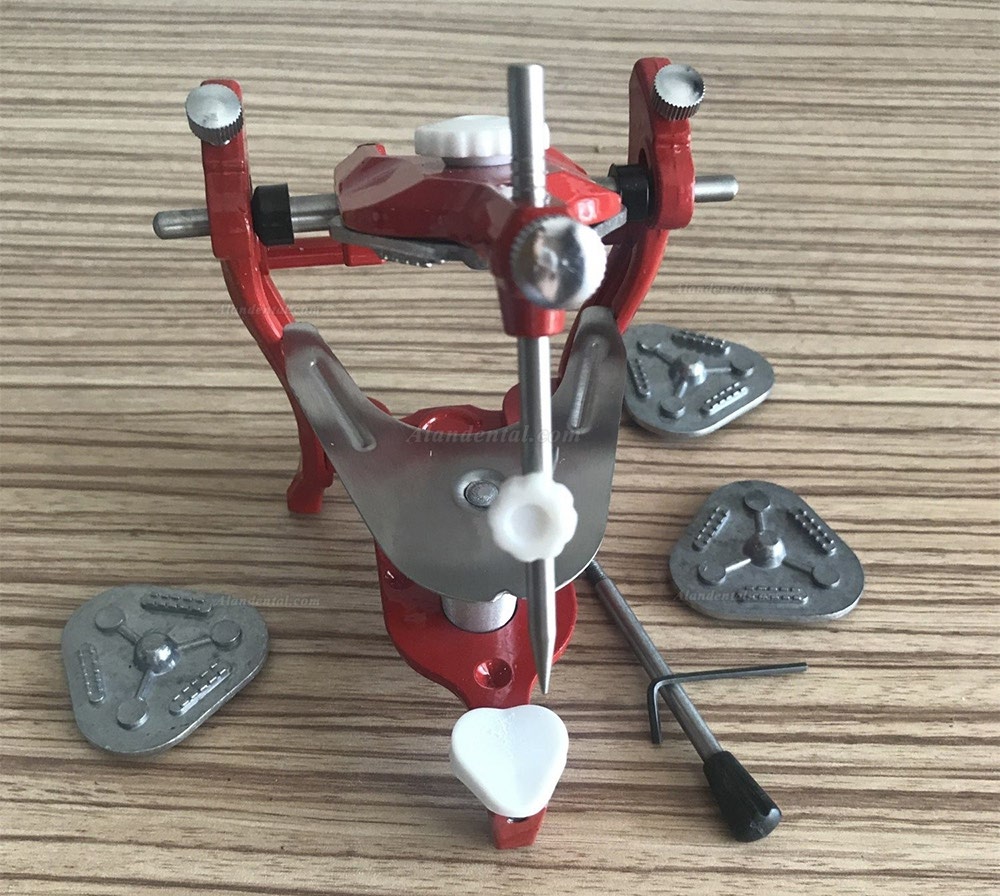 Dental Lab Articulator Anatomic Aluminium Red Dental Articulator