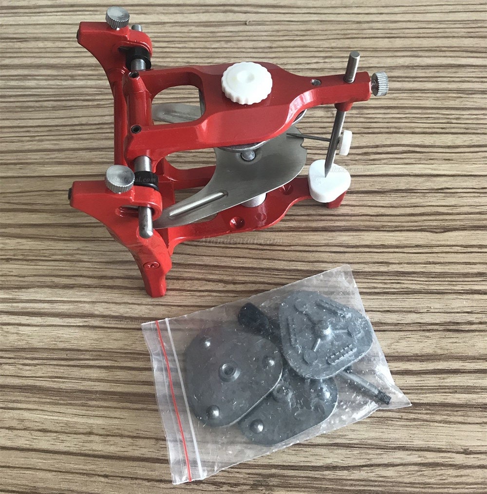 Dental Lab Articulator Anatomic Aluminium Red Dental Articulator