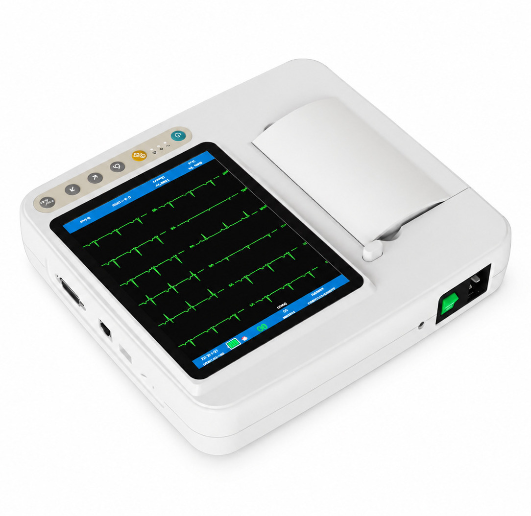 SINNOR ECG906 12-Lead Electrocardiograph ECG/EKG 6 Channels Display