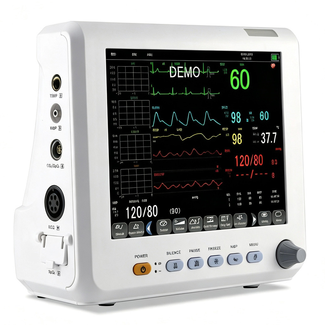 SINNOR SNP9000L-D 8'' Patient Monitor 6 Parameters (ECG NIBP RESP TEMP SPO2 PR)