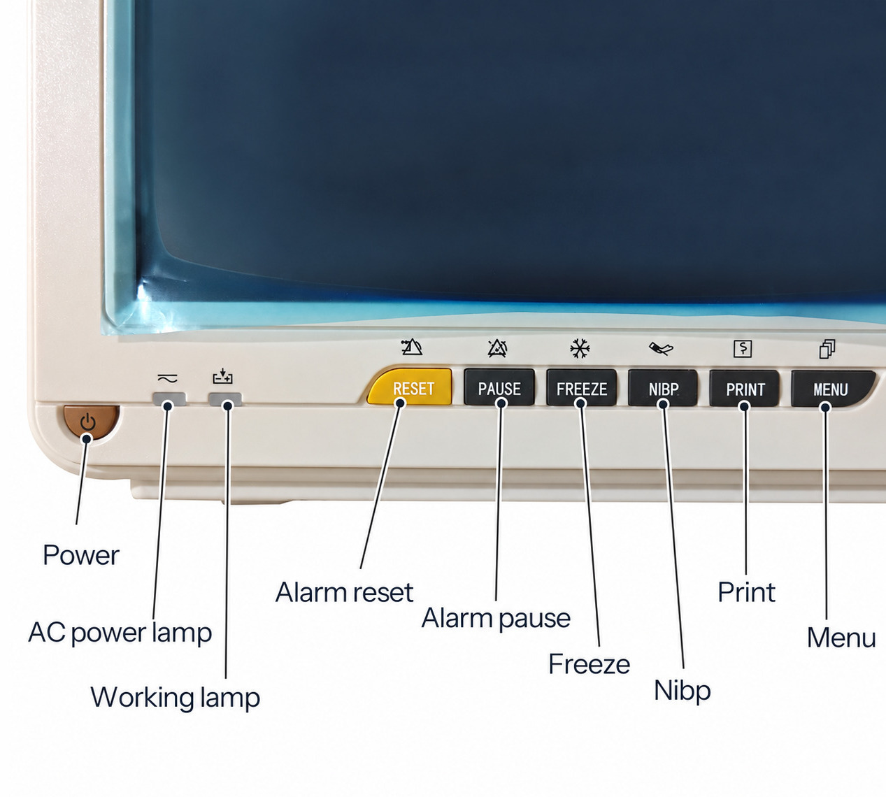 SINNOR SNP9000N 12'' Patient Monitor 6 Parameters (ECG, RESP, TEMP, NIBP, SPO2, PR)
