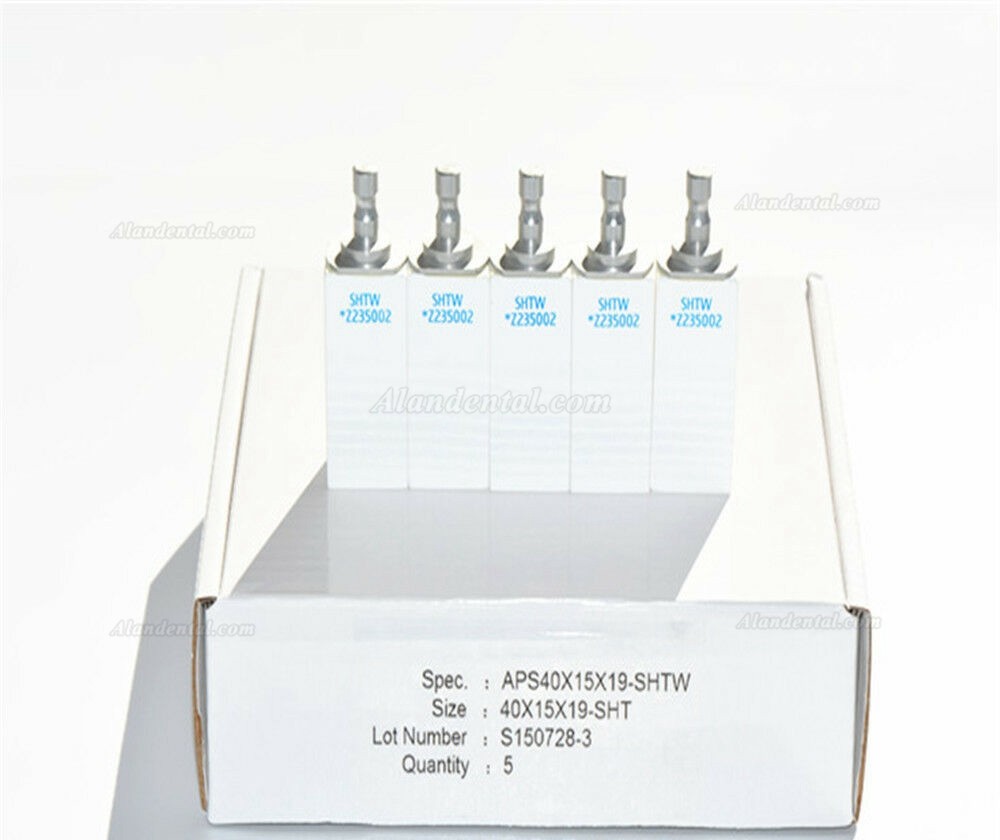 5PCS 40x15x19mm ST Preshaded Dental Zirconia Ceramic Blocks Fit Sirona System