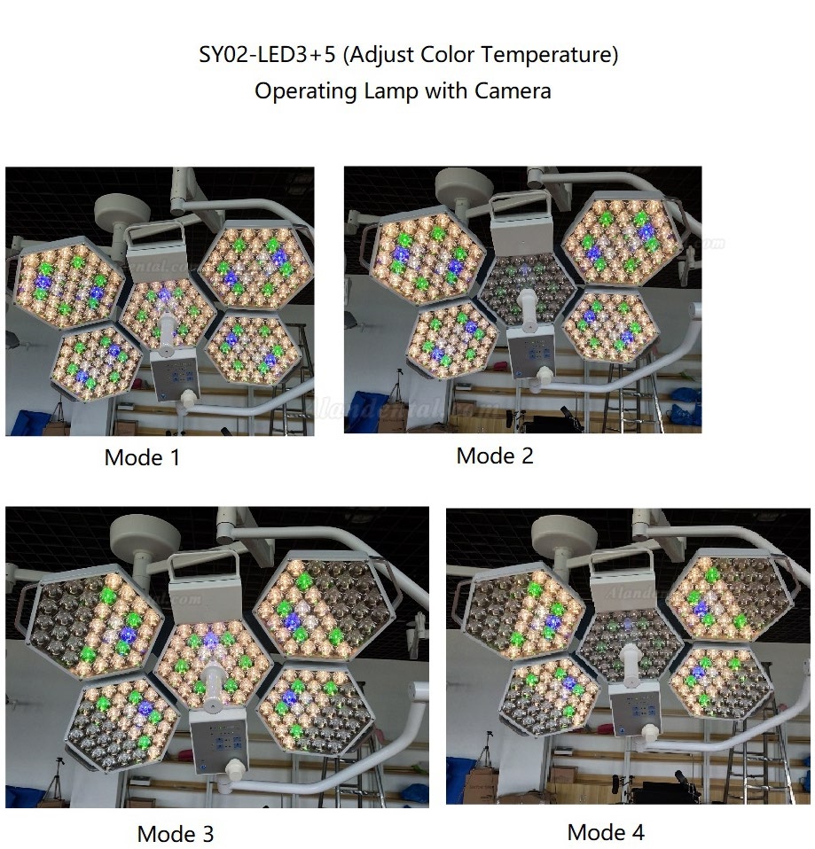 HFMED SY02-LED5+5 ACT Dental Shadowless Lamp Surgical Operating Lights Ceiling Mounted