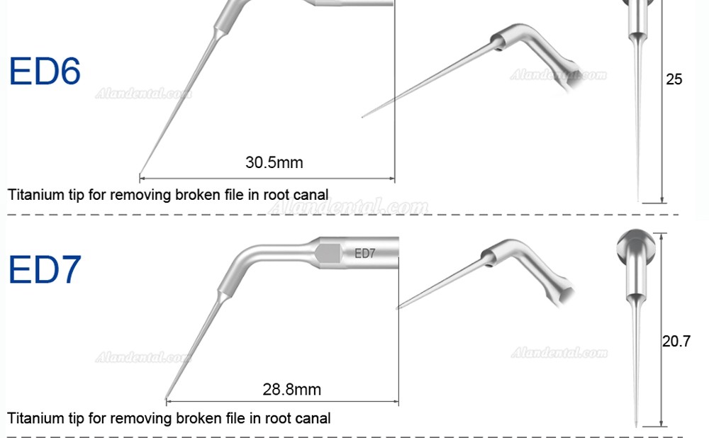 10Pcs Refine® Ultrasonic Root Canal Tips ED1 ED2 ED3 ED4 ED5 ED6 ED7 ED8 ED9 ED10 ED11 ED14 ED15 Fit SATELEC NSK DTE GNATUS