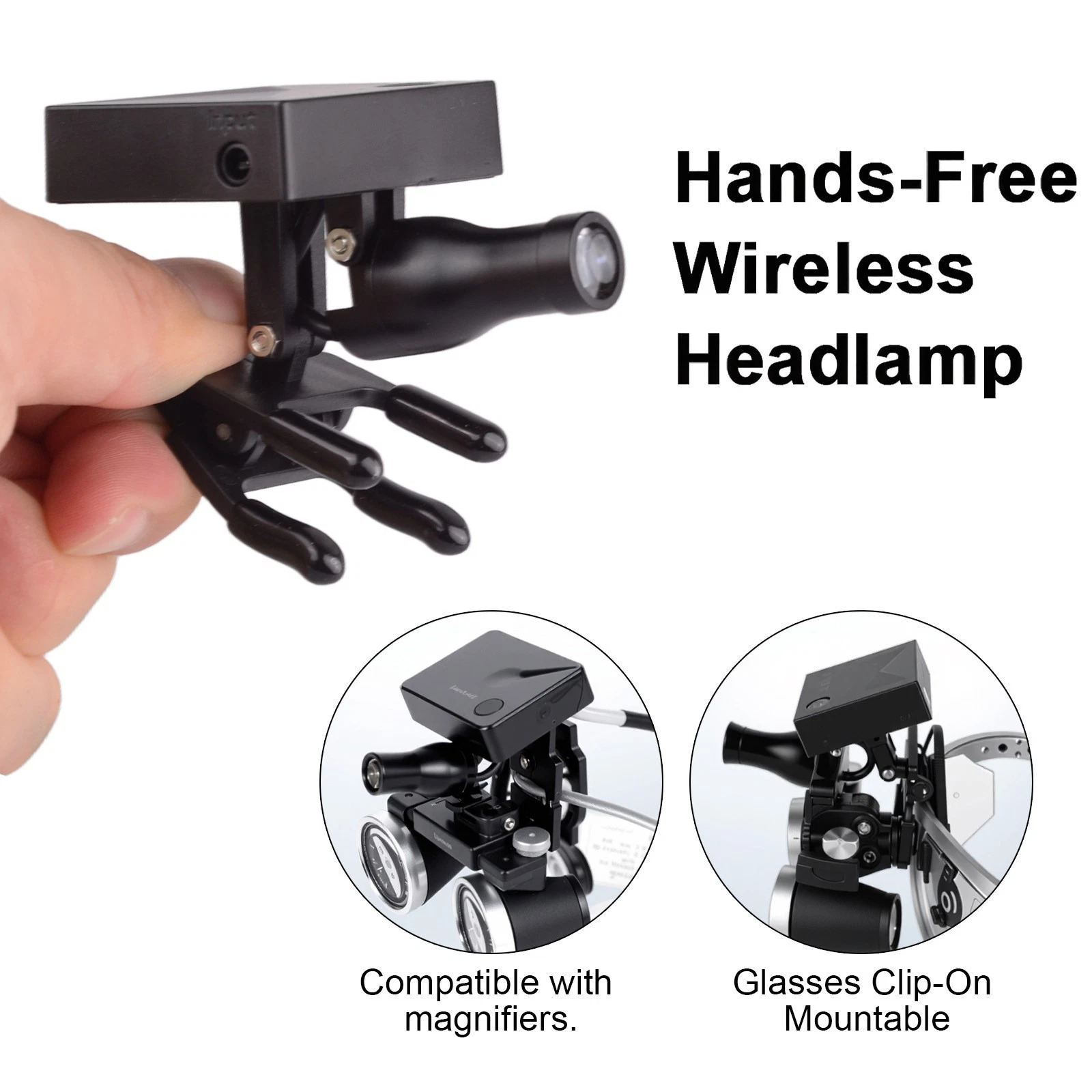 5W Wireless Clip-on Style Dental Headlight TD13 for Loupes