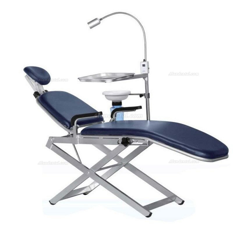 TPC Portable Dental Chair Unit with Cuspidor LED Light + Dental Stool Carry Bags