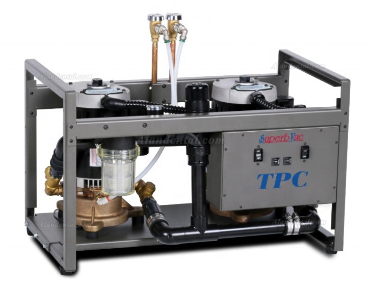 TPC Dental Wet Suction Unit High power Copper Impellers with Unique Water Recycle Device 