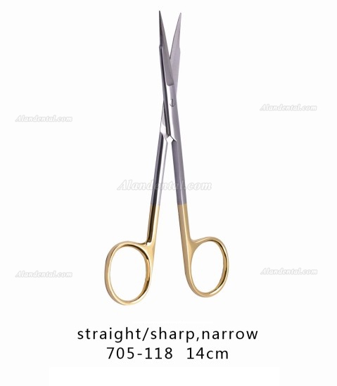 Tissue Scissors Straight Sharp Narrow Scissor 14CM 705-118
