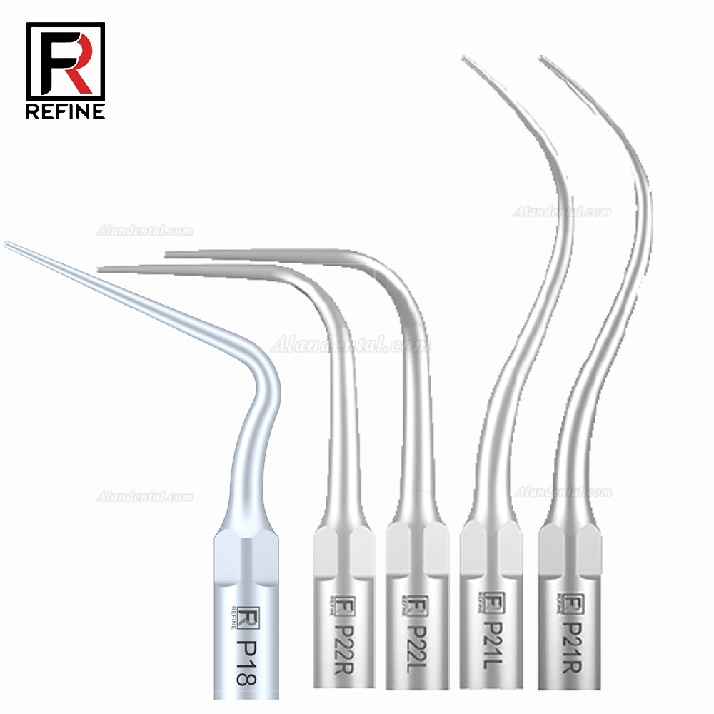 5Pcs Refine® Dental Ultrasonic Tips P2L P2R P2LD P2RD P5 P6 P7 P8 P10 P11 P12 P14L Fit For EMS Woodpecker Scaler Handpiece