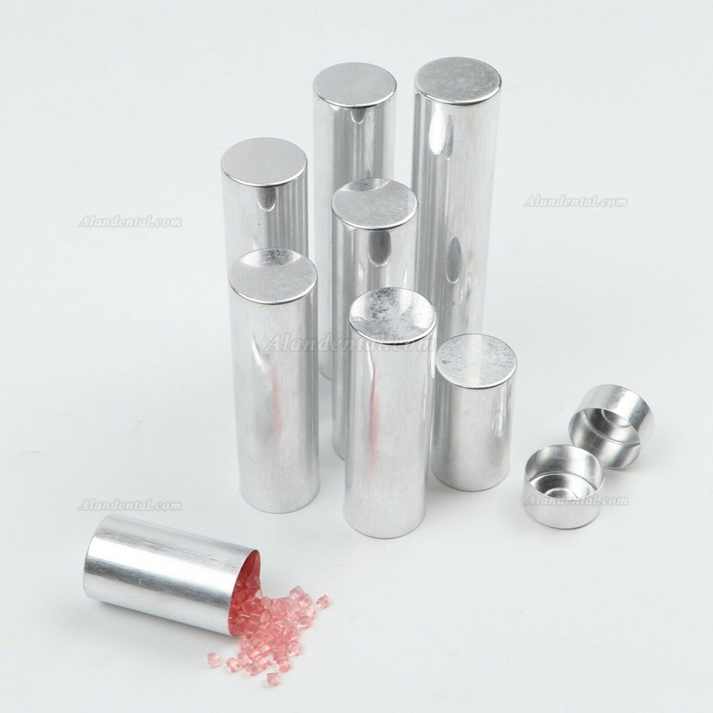 100PCS 25.5*45mm Dental Lab Empty Aluminum Tube Cartridges For Flexible Acrylic
