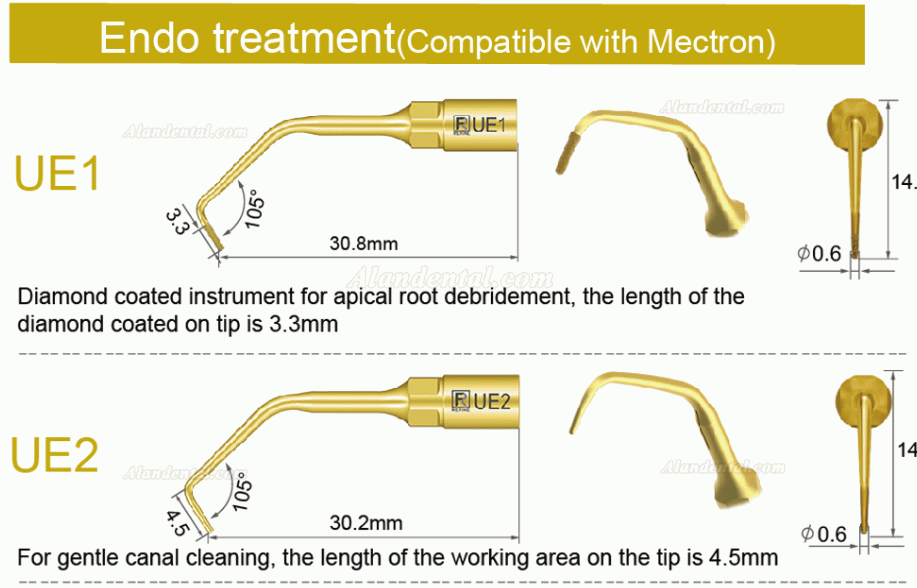 1Pcs Dental Piezosurgery Surgery Tip UE1 UE2 UE3 UE4 for Bone Cutting,Sinus lifting,Implant Fit For Mectron Woodpecker