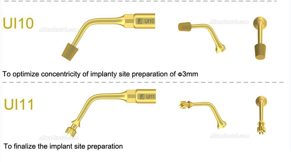 1Pcs Dental Piezosurgery Tips For Bone Cutting Sinus lifting Implant Ul1 UI2 UI3 UI4 UI5 Dental Surgery Tip Fit Mectron Woodpecker