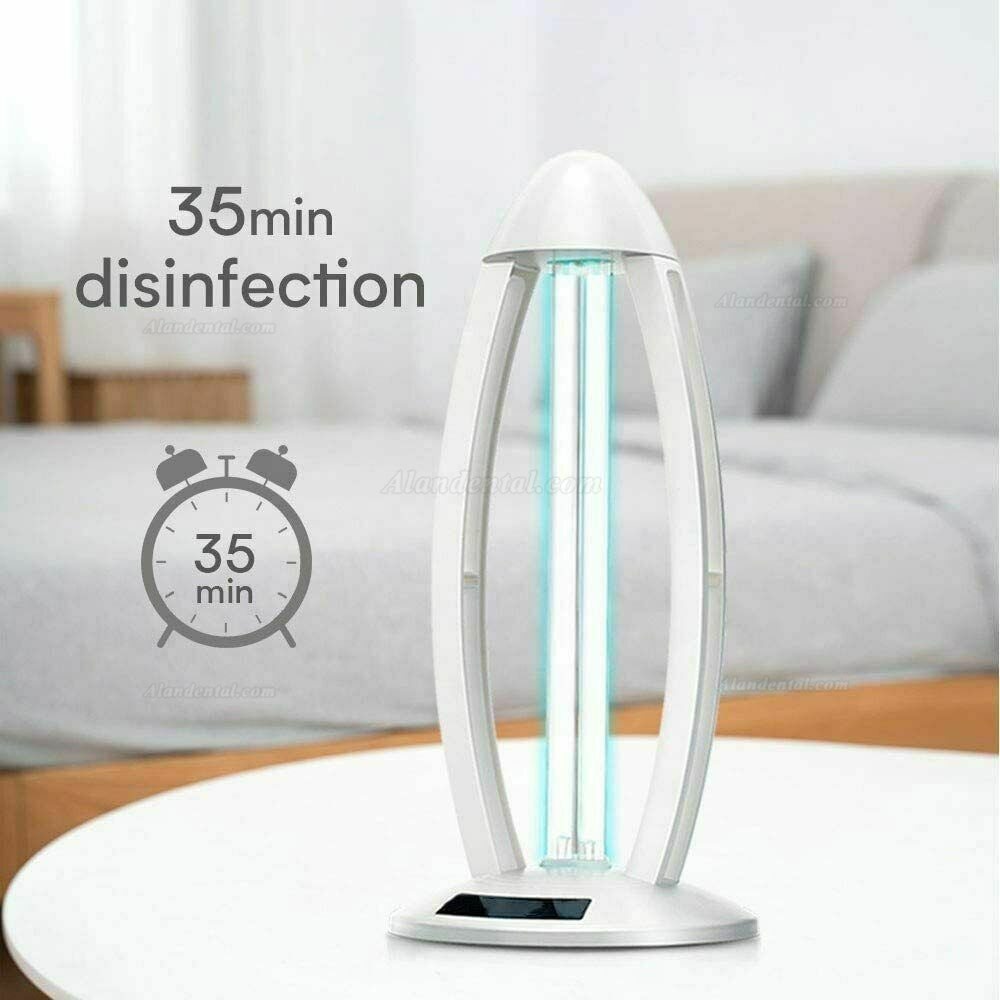 UV Light Ozone Sterilization Ultraviolet Germicidal Lamp with Three-Step Timing Remote for Home