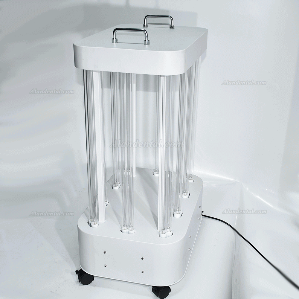 1000-1500W UVc Ozone Sterilizer Germicidal Lamp Professional UVC Light Sterilization Trolley