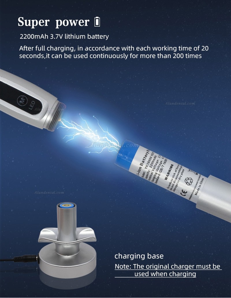 LY® Dental Curing Light Wireless LED 1500mw Lamp