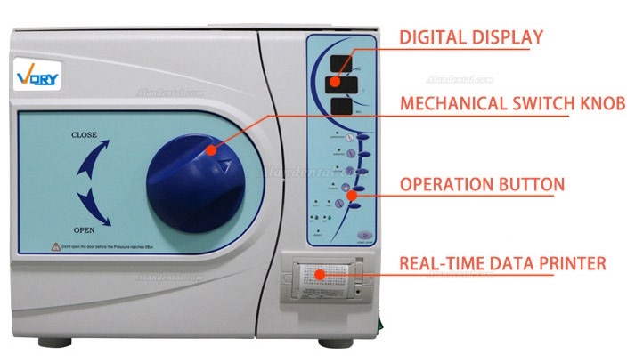 VORY 18L/23L Vacuum Steam Autoclave Medical Dental Autoclave Sterilizer+Printer