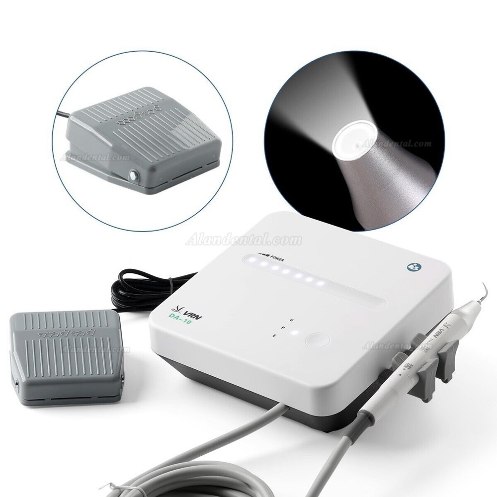 Skysea VRN-20 Dental Ultrasonic Piezo Scaler – LED Handpiece & Tips, Wireless/Wire Foot Switch, US Stock-735625