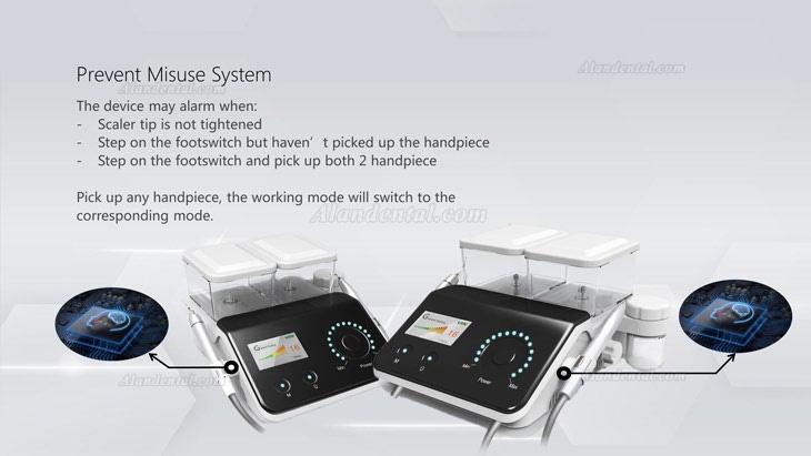 Vrn Q6 Dental No-pain Ultrasonic Scaler + Air Polisher