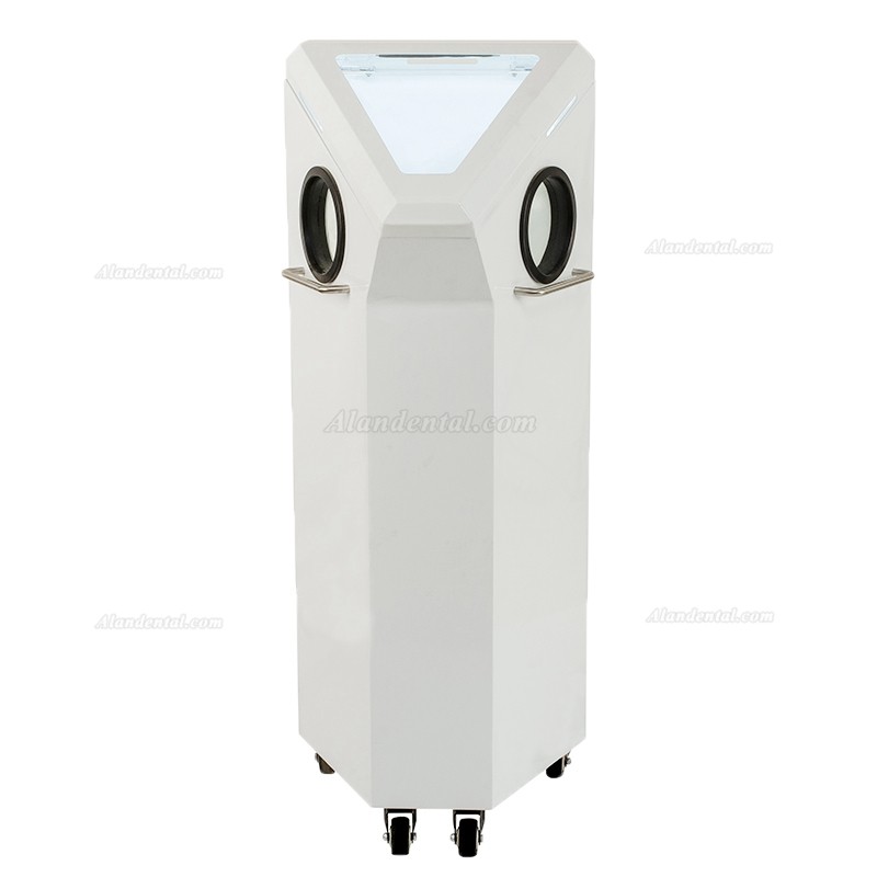 Mobile Dental 4-in-1 Sandblaster Polisher Vacuum Cleaner Shadowless LED System Machine