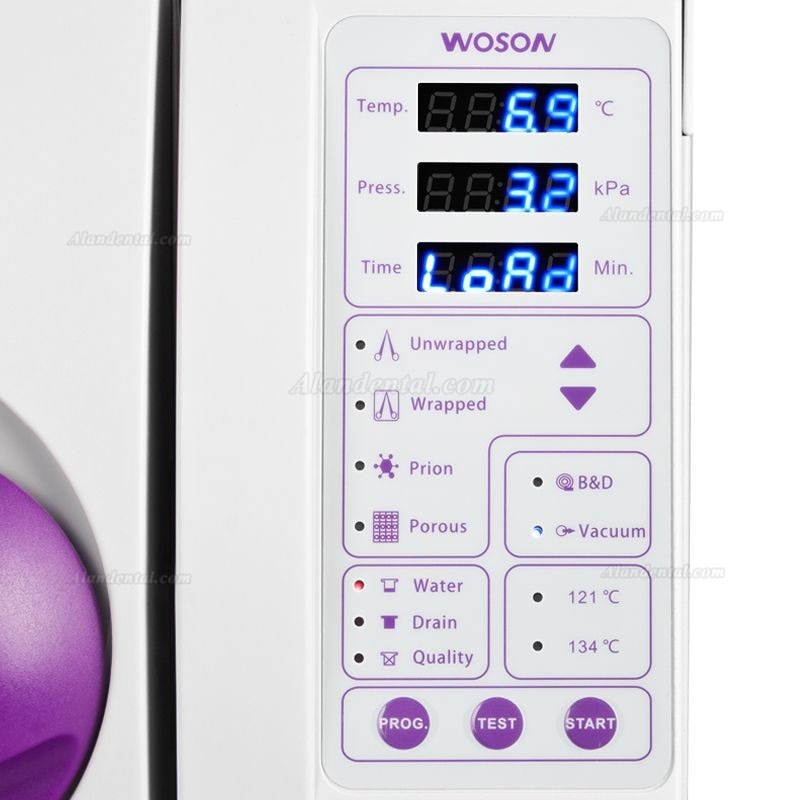 WOSON® TANDA 18/23L Autoclave Sterilizer Class B