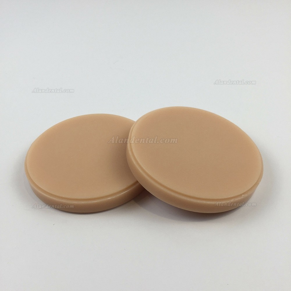 10 PCS Dental 98 *14mm Beige Wax Disc Block For Wieland CAD/CAM Milling System