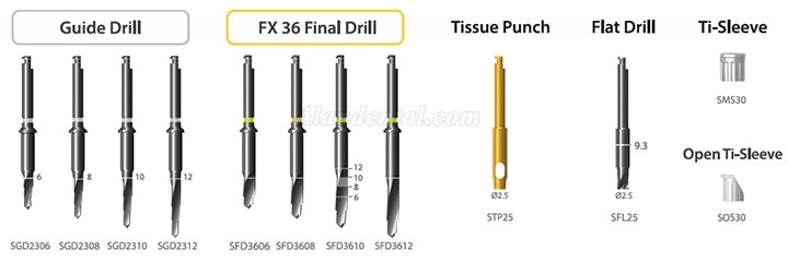 Dentium XGSSK Digital Guide Surgery Kit (Simple Kit) Dental Implant Instrument Kit