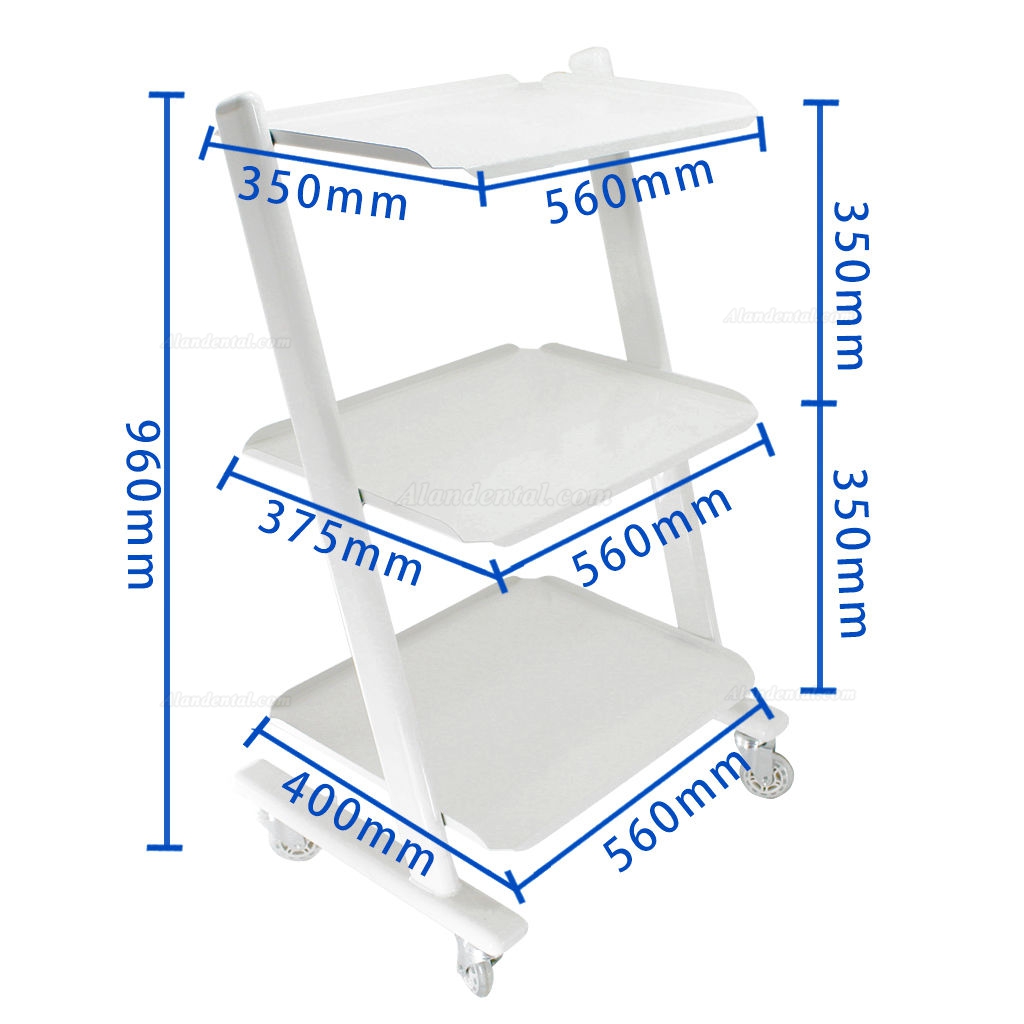 Medical Steel Cart Trolley Doctor Dentist Trolly for Spa Salon Dental Equipment