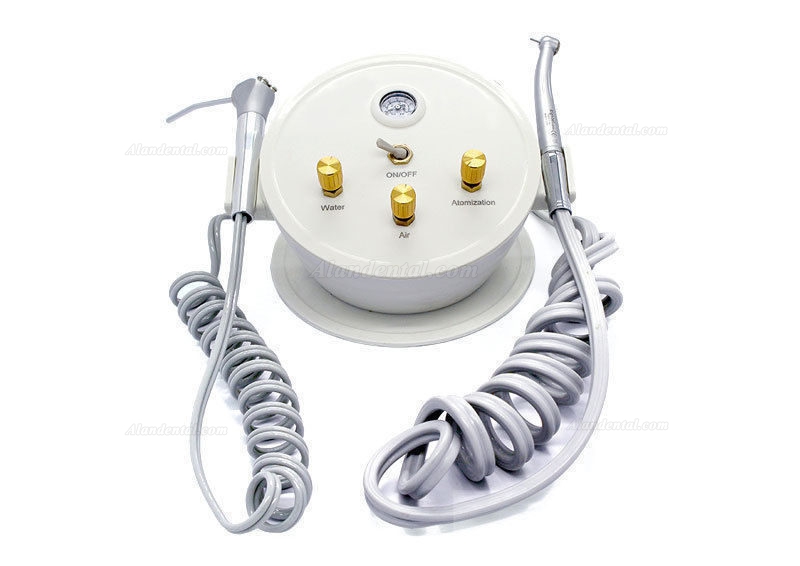 Portable Dental Turbine Unit with 3-Way Syringe+ Foot Switch