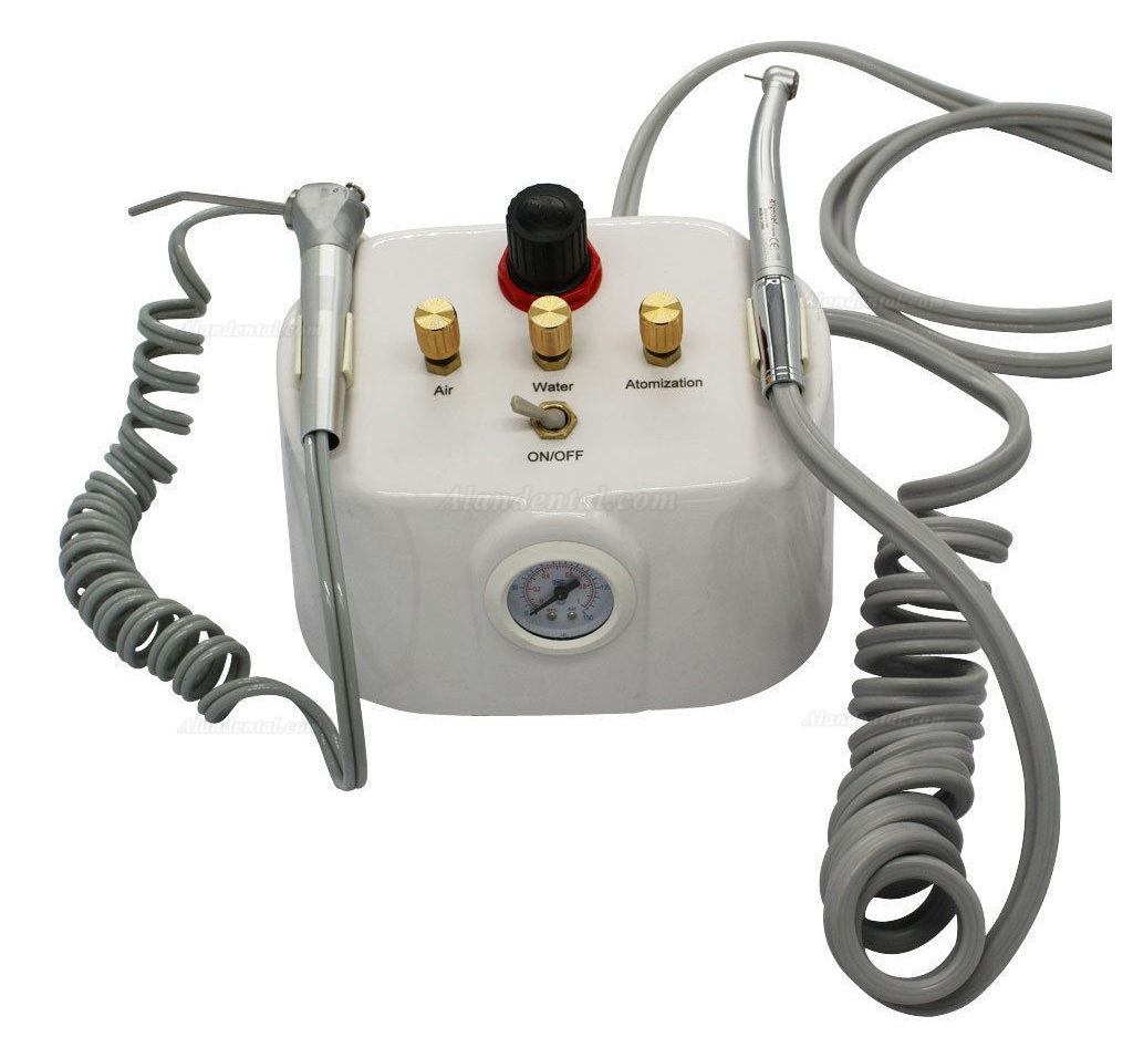 NEW Portable Dental Turbine Unit 2/4Hole with 3-way Syringe