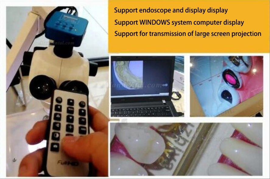 Trolley Type 5W Dental Root Canal Therapy Operating Microscope Loups with Camera